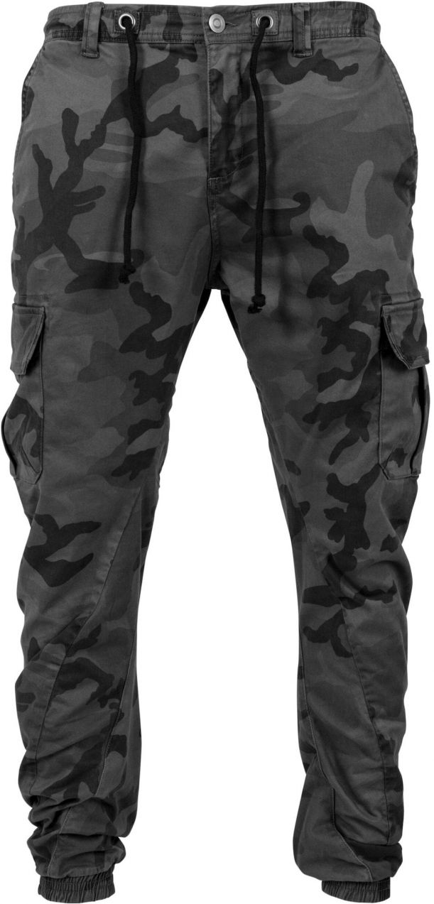 Urban Classics Kapsáče ' Camo Cargo Jogging Pants '  sivá
