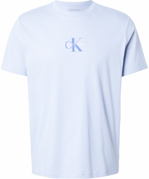 Calvin Klein Jeans Tričko  modrá / pastelovo fialová / biela