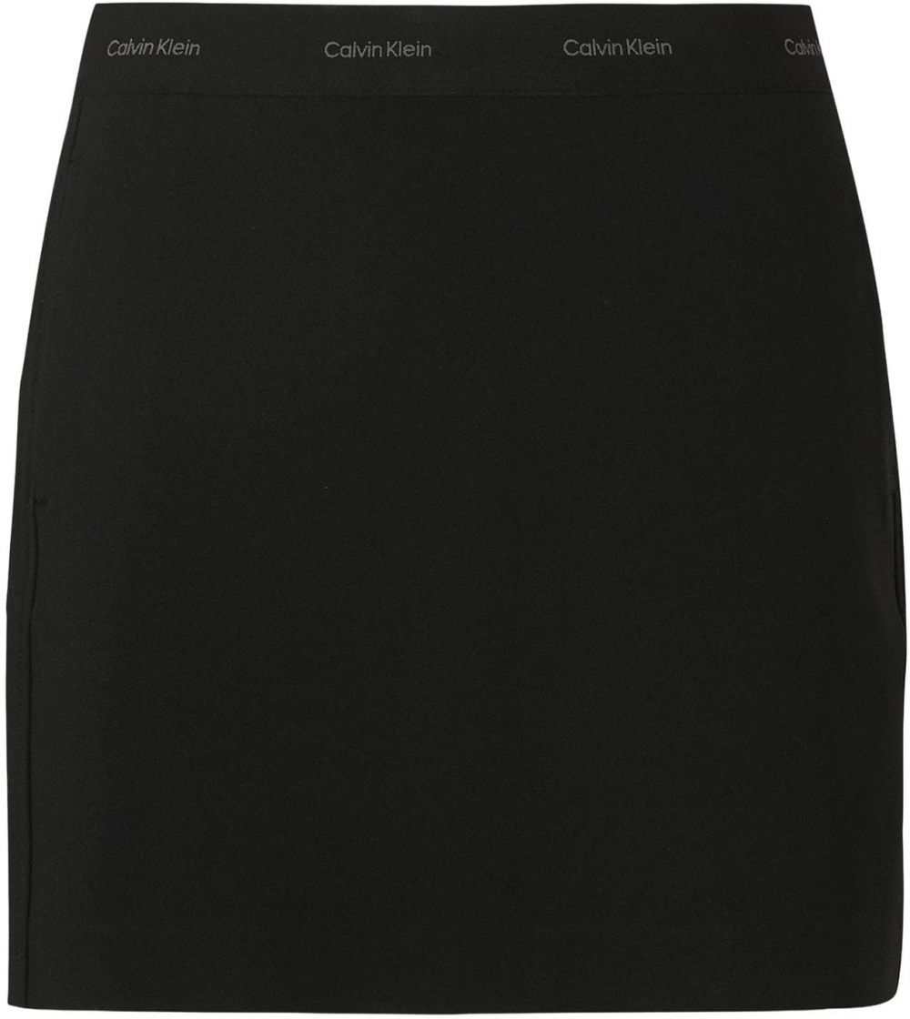 Calvin Klein Sukňa  svetlosivá / čierna