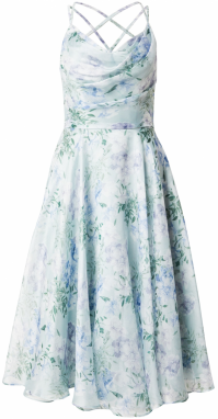 MAGIC NIGHTS Kokteilové šaty  svetlomodrá / mätová / tmavozelená / šedobiela