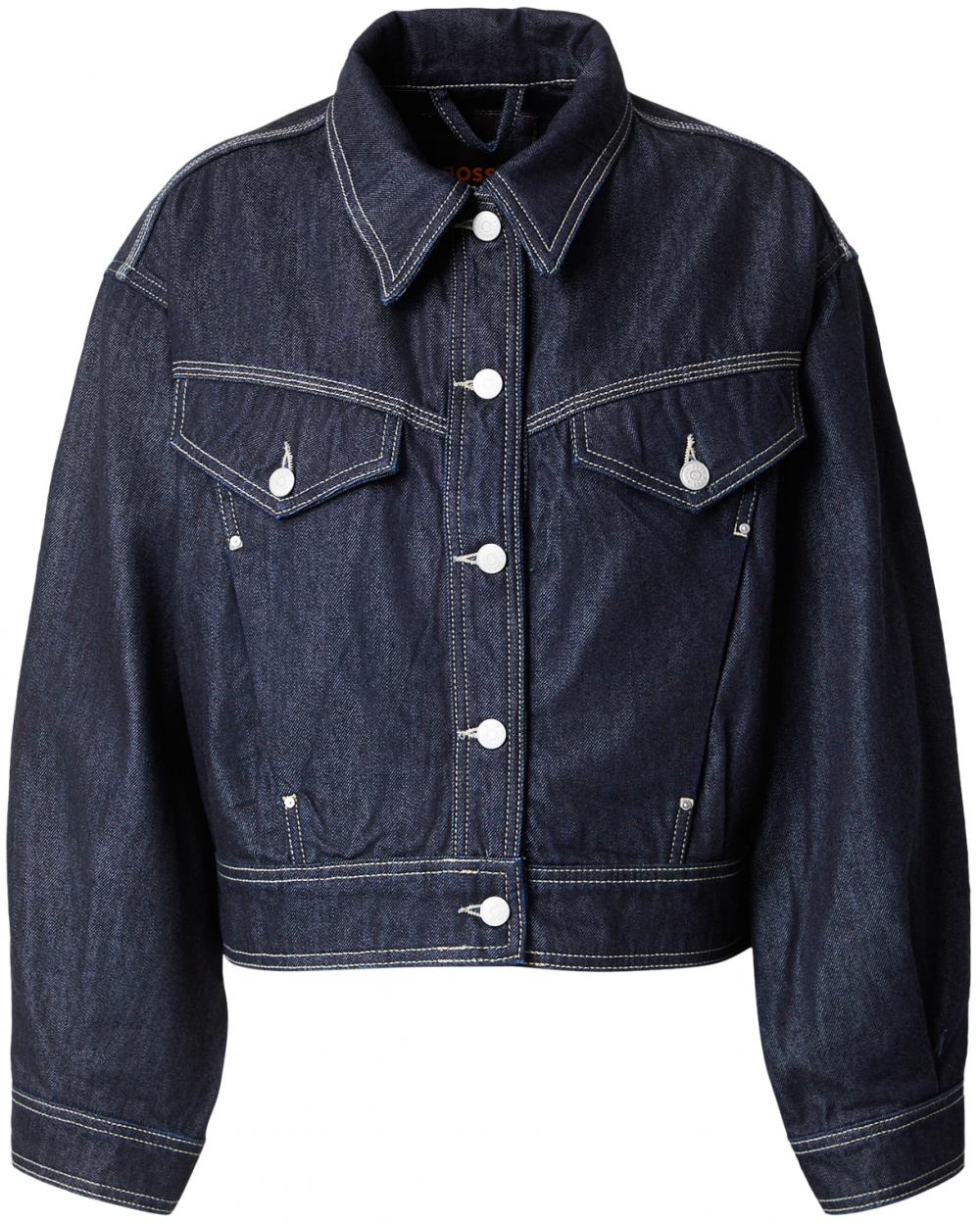 BOSS Prechodná bunda  tmavomodrá