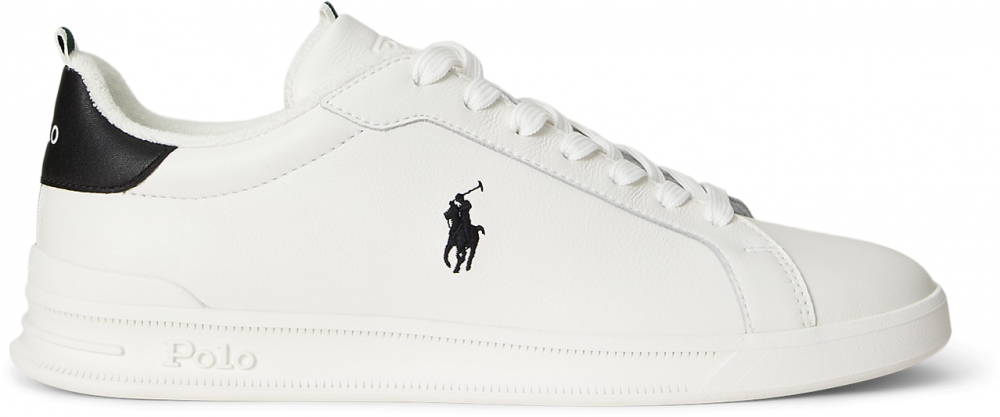 Polo Ralph Lauren Nízke tenisky 'HRT CRT'  čierna / biela