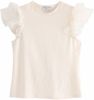 Lindex Top  biela ako vlna