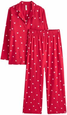 Lindex Pyžamo  červená / biela