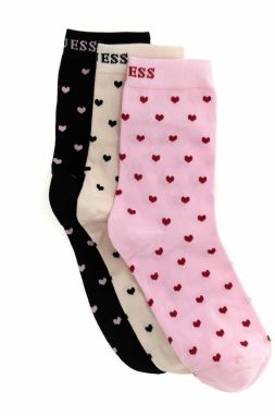 GUESS Ponožky  béžová / ružová / čierna