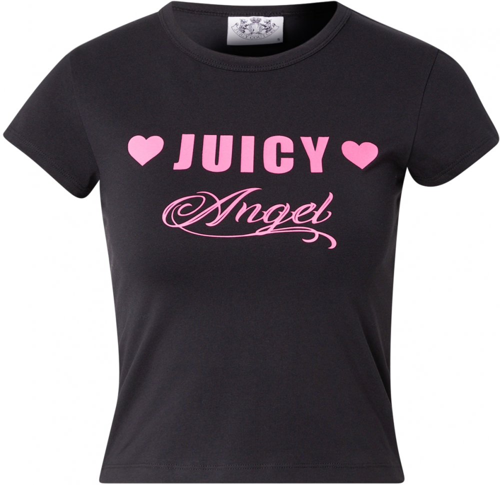 Juicy Couture Tričko  ružová / čierna