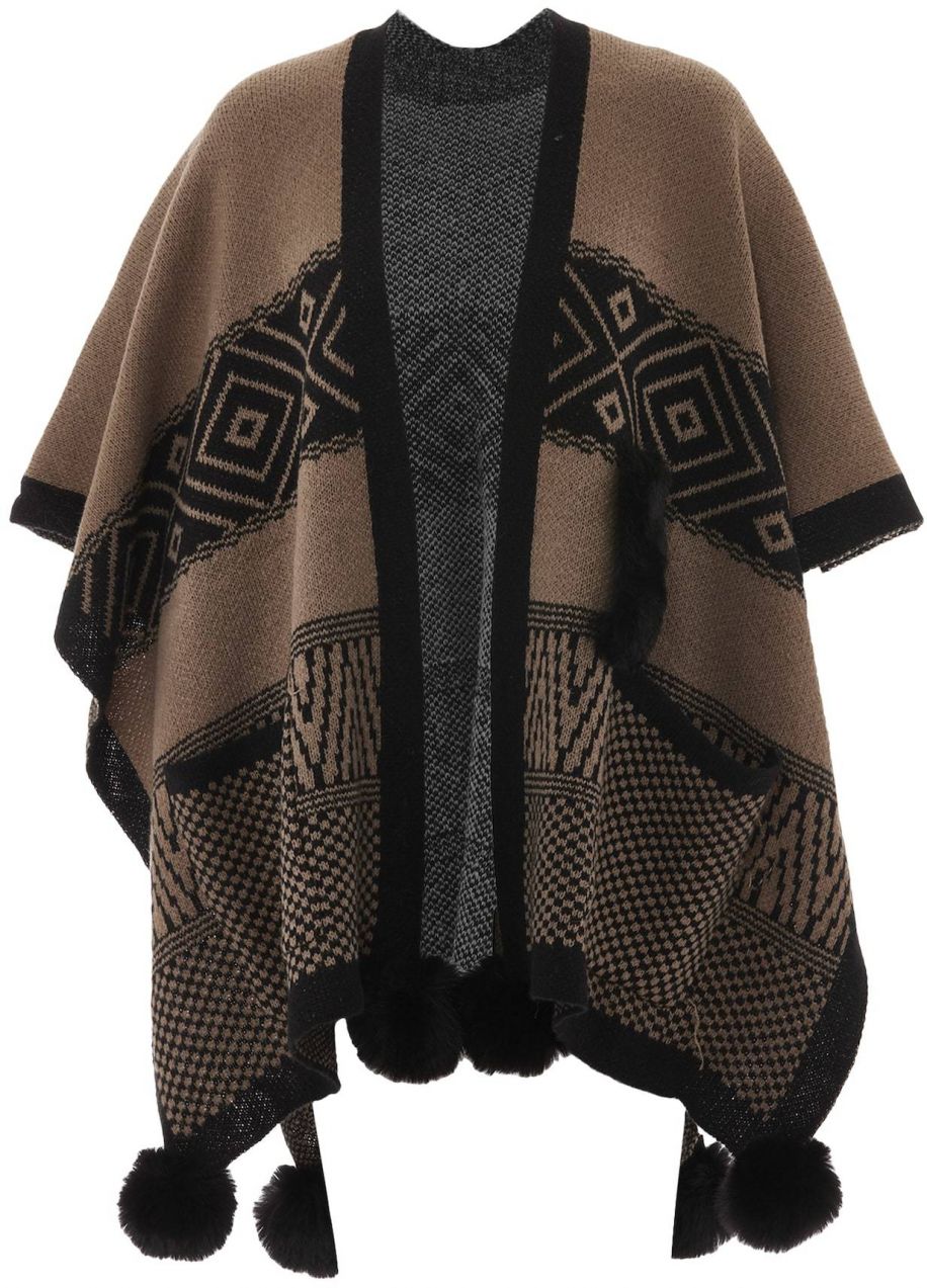 OSHA Pelerína  hnedá / čierna