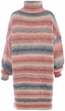 Sidona Sveter  tmavobéžová / modrosivá / ružová / svetloružová