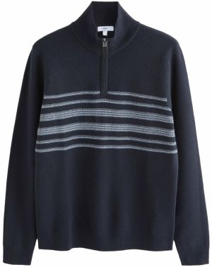 Next Sveter  námornícka modrá / biela