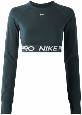 NIKE Funkčné tričko 'PRO'  tmavozelená / biela