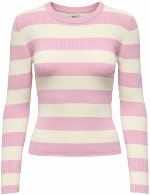 JDY Sveter 'JDYPLUM'  ružová / biela