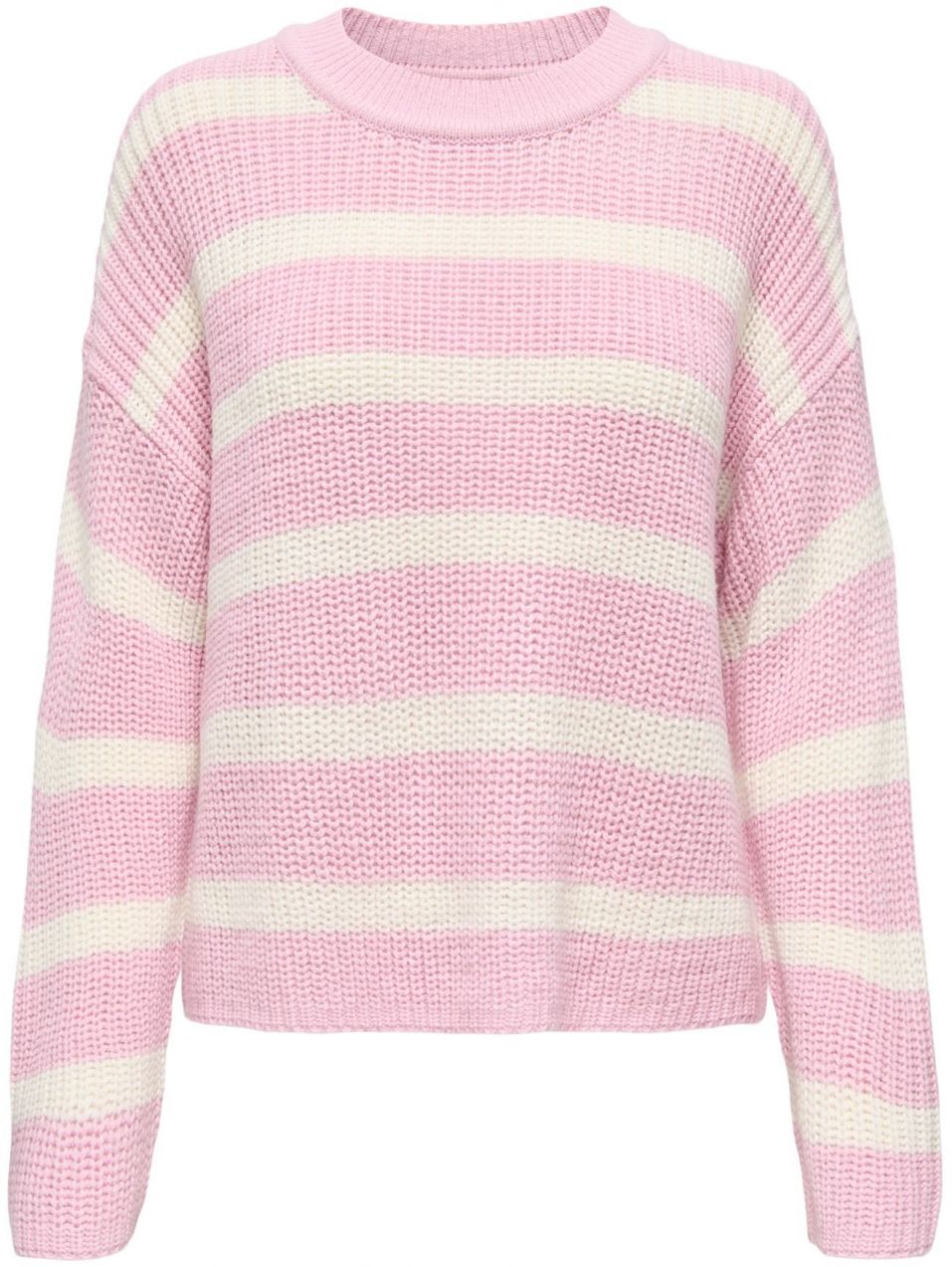 JDY Sveter 'JDYJUSTY'  krémová / ružová