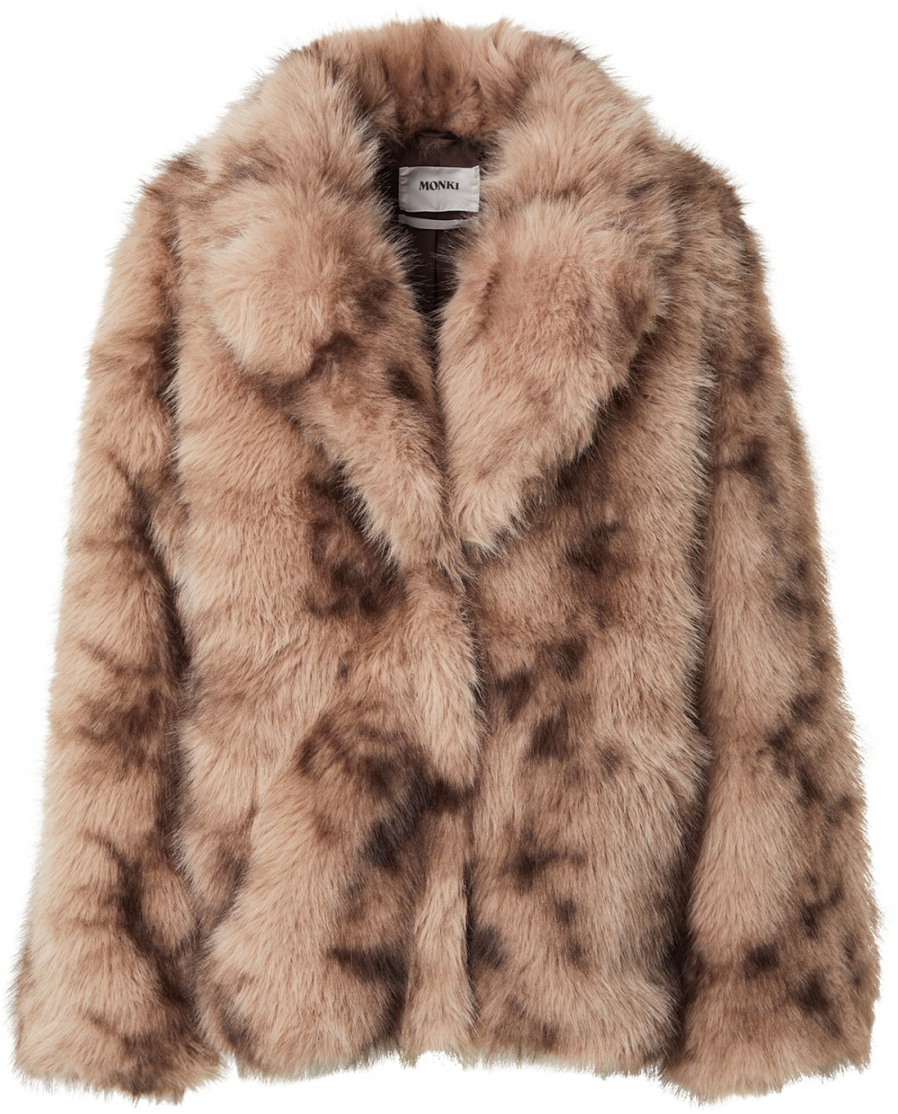 Monki Prechodná bunda  hnedá / svetlohnedá / tmavohnedá