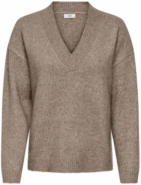 JDY Sveter 'JDYSILJA'  hnedá melírovaná