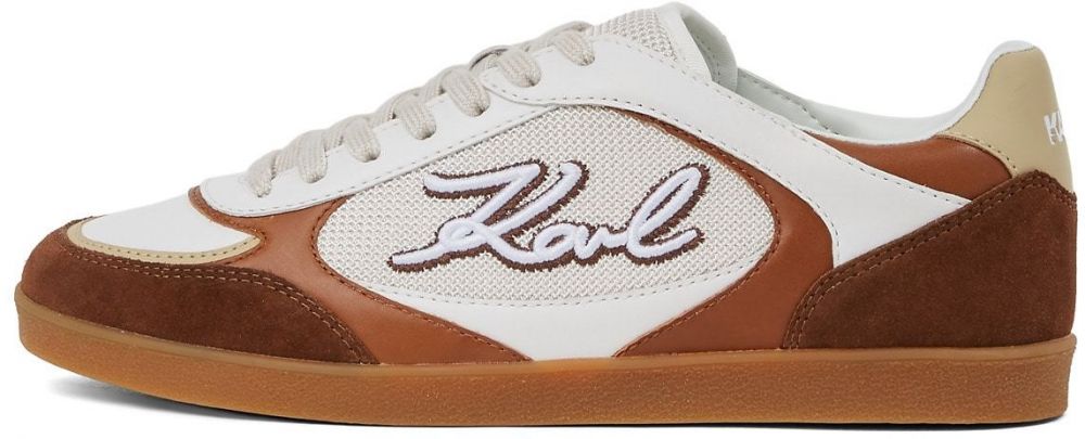 Karl Lagerfeld Nízke tenisky 'Kandidate Signia'  hnedá / karamelová / biela