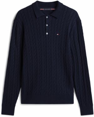 TOMMY HILFIGER Sveter  tmavomodrá
