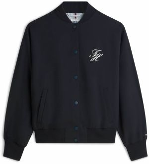 TOMMY HILFIGER Prechodná bunda  námornícka modrá / biela