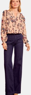 love & roses Blúzka  béžová / zafírová / čokoládová / malinová