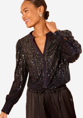 love & roses Blúzka  námornícka modrá