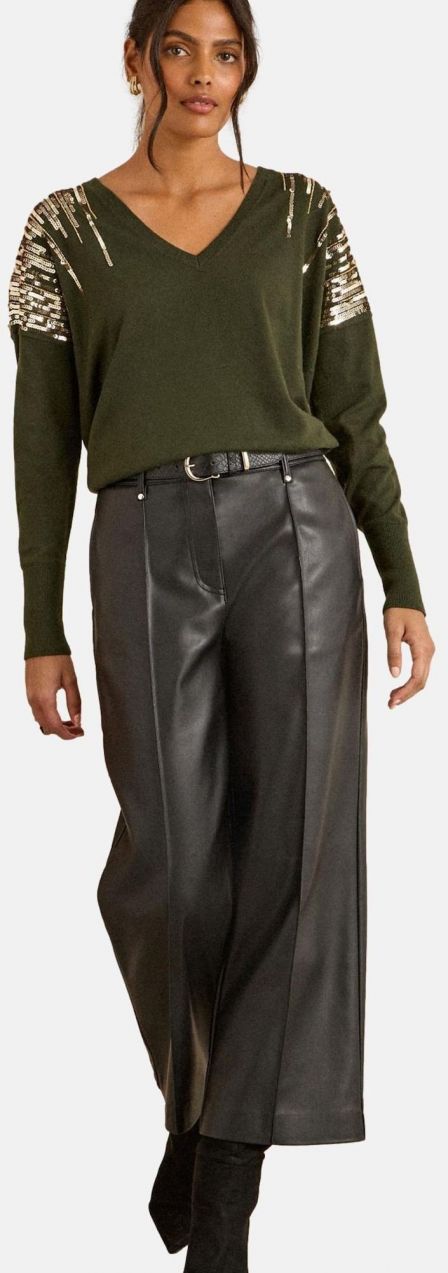 love & roses Sveter  olivová