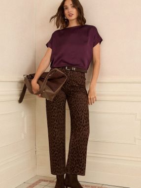 love & roses Tričko  burgundská