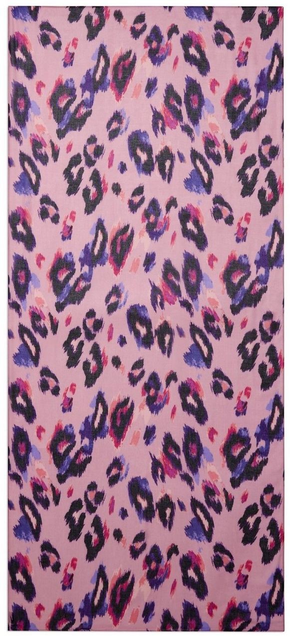 love & roses Šál  modrofialová / purpurová / eozín / čierna