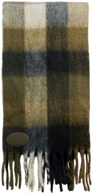 love & roses Šál  sivá melírovaná / kaki / olivová