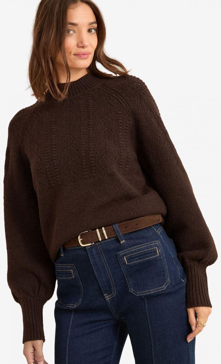 love & roses Sveter  čokoládová