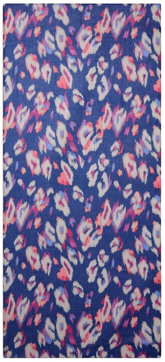 love & roses Šál  modrá / ružová / ružová / biela