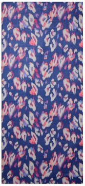 love & roses Šál  modrá / ružová / ružová / biela