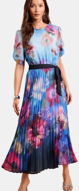 love & roses Šaty  modrá / nebesky modrá / ružová / biela