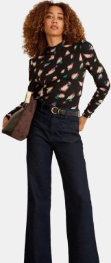 love & roses Tričko  béžová / smaragdová / fuksia / čierna