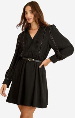 love & roses Košeľové šaty  čierna