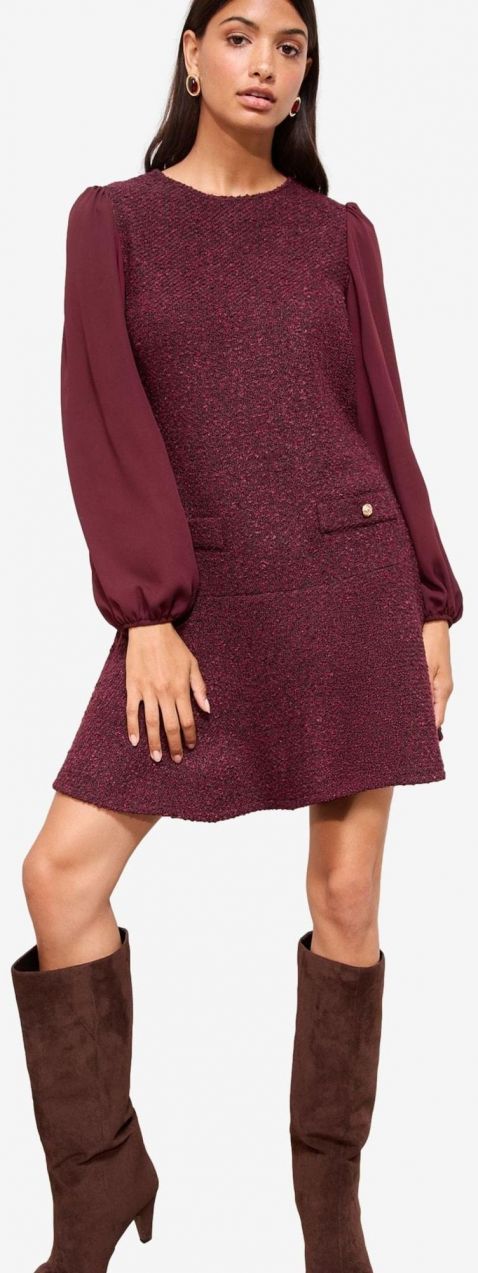 Friends Like These Šaty  burgundská