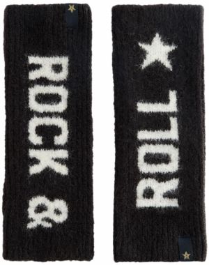 Rockett St George Rukavice s manžetou  čierna / biela