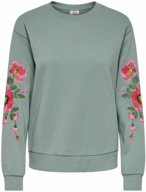 JDY Mikina 'JDYPARIS'  zelená / pastelovo zelená / ružová / malinová