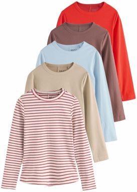 Next Tričko  béžová / svetlomodrá / čokoládová / červená / bordová / biela