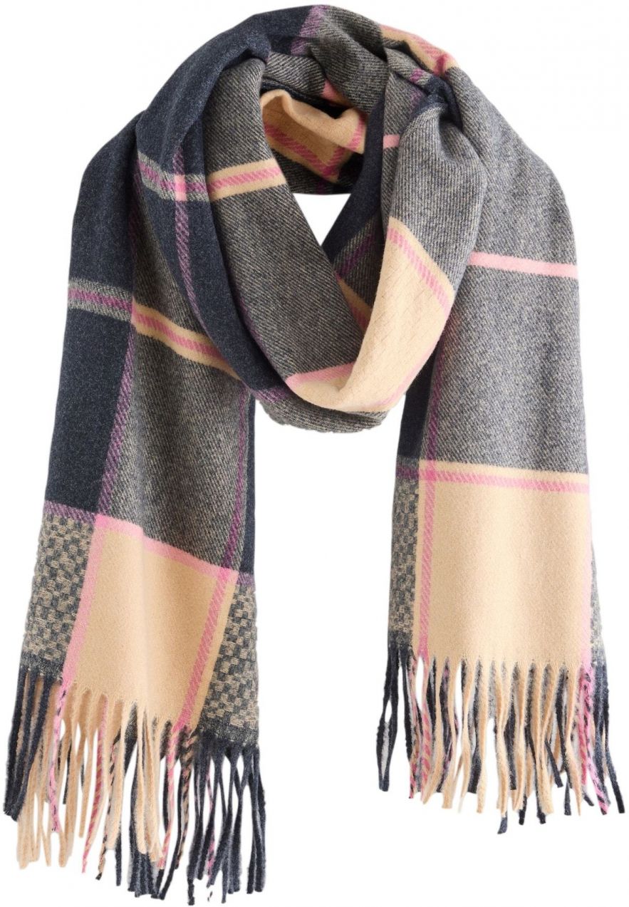 Next Šál  béžová / svetlosivá / ružová