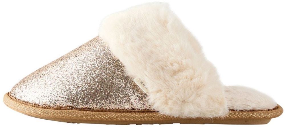 Next Papuče  zlatá / biela