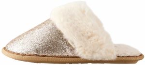 Next Papuče  zlatá / biela