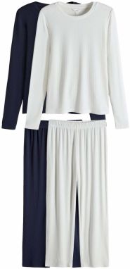 The Set Pyžamo  modrá / biela