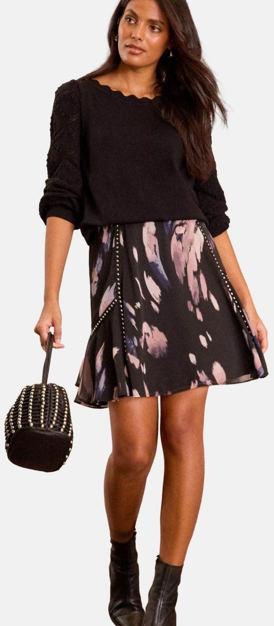 love & roses Sveter 'Bobble'  čierna