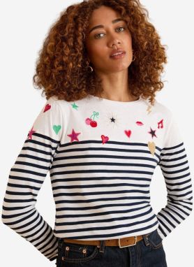 love & roses Tričko  svetlozelená / červená / čierna / šedobiela