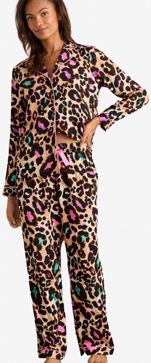 love & roses Pyžamo  hnedá / zmiešané farby