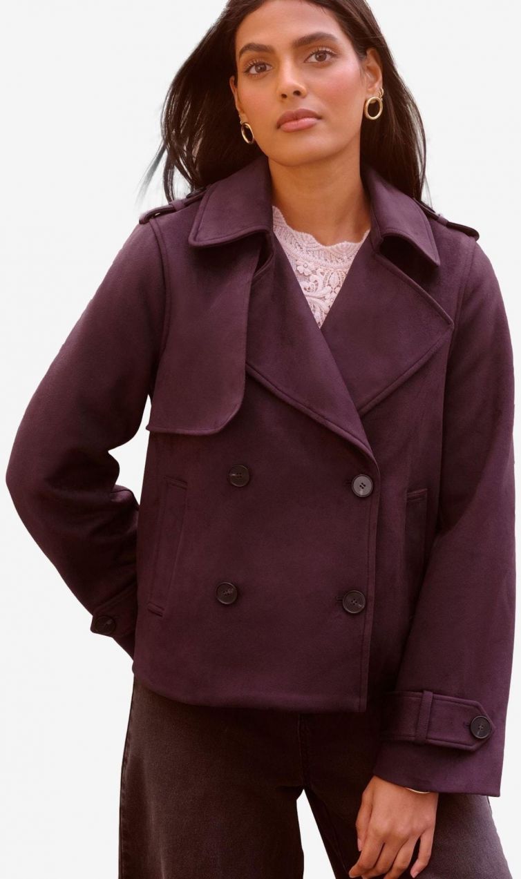 love & roses Prechodný kabát  burgundská