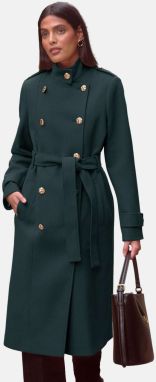 love & roses Prechodný kabát  modrá