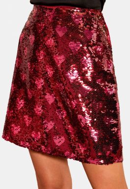 love & roses Sukňa  červená