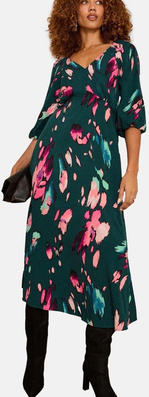 love & roses Šaty  zelená / zmiešané farby