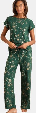 love & roses Pyžamo  zlatá / zelená
