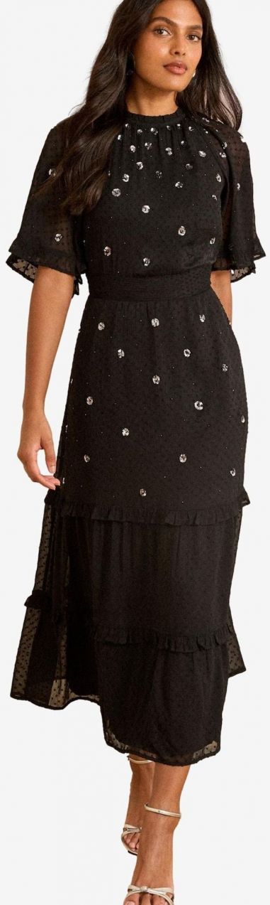 love & roses Šaty  čierna / biela